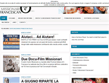 Tablet Screenshot of missionariofrancescano.org
